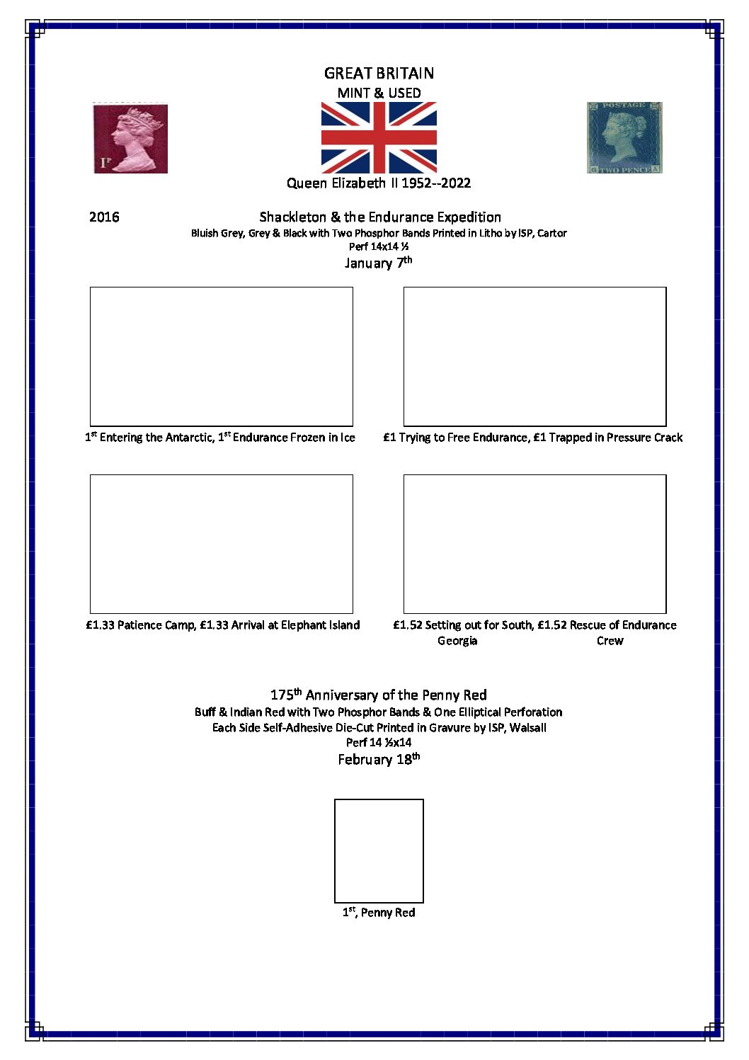Personalised Original Volume 3 – 2011 to 2018 Stamp Album - Image 7
