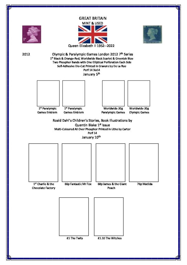 Personalised Original Volume 3 – 2011 to 2018 Stamp Album - Image 5