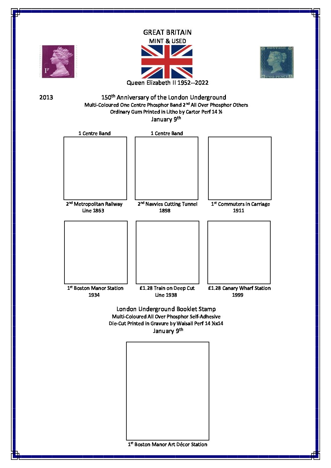 Personalised Original Volume 3 – 2011 to 2018 Stamp Album - Image 6
