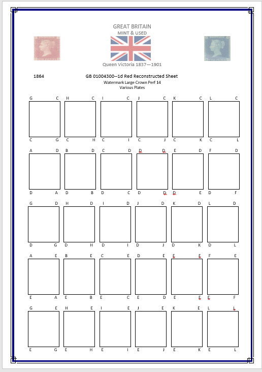 Queen Victoria Reconstruction 1d Red Sheet - Image 3