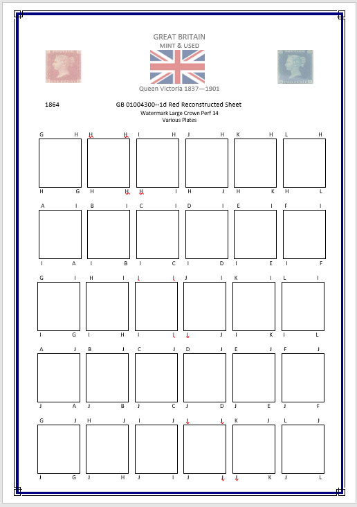Queen Victoria Reconstruction 1d Red Sheet - Image 5