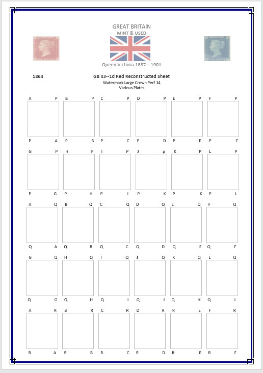 Queen Victoria Reconstruction 1d Red Sheet - Image 7
