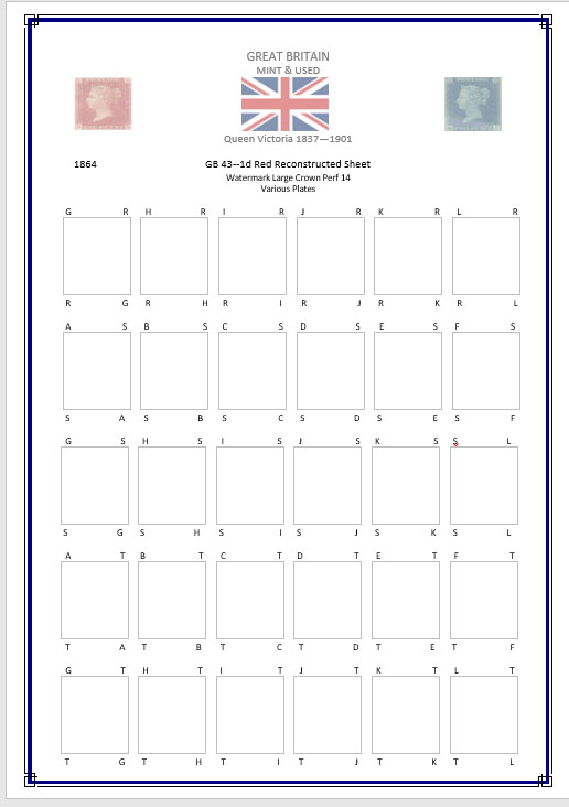 Queen Victoria Reconstruction 1d Red Sheet - Image 8