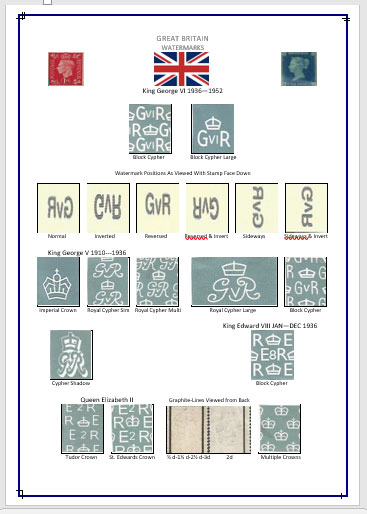 George VI Watermarks with Issue Date - Image 2