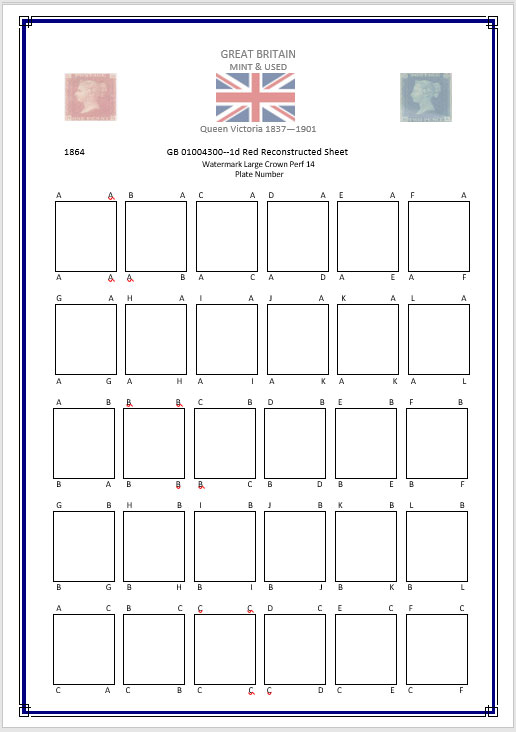 Queen Victoria Reconstruction 1d Red Sheet - Image 2