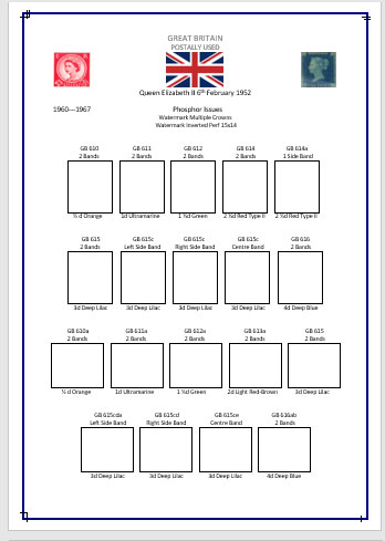 Queen Elizabeth II Watermarks Wilding Definitives M and U Pages - Image 12