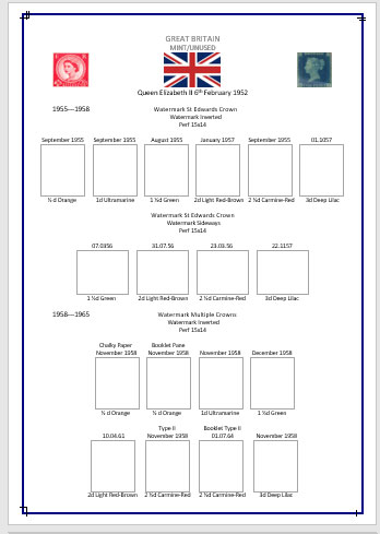 Queen Elizabeth II Watermarks Wilding Definitives M and U Pages - Image 5