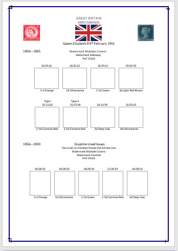Queen Elizabeth II Watermarks Wilding Definitives M and U Pages - Image 7