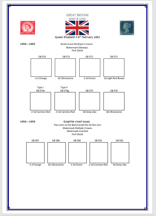 Queen Elizabeth II Watermarks Wilding Definitives - Image 6