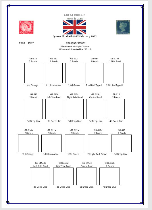 Queen Elizabeth II Watermarks Wilding Definitives - Image 8