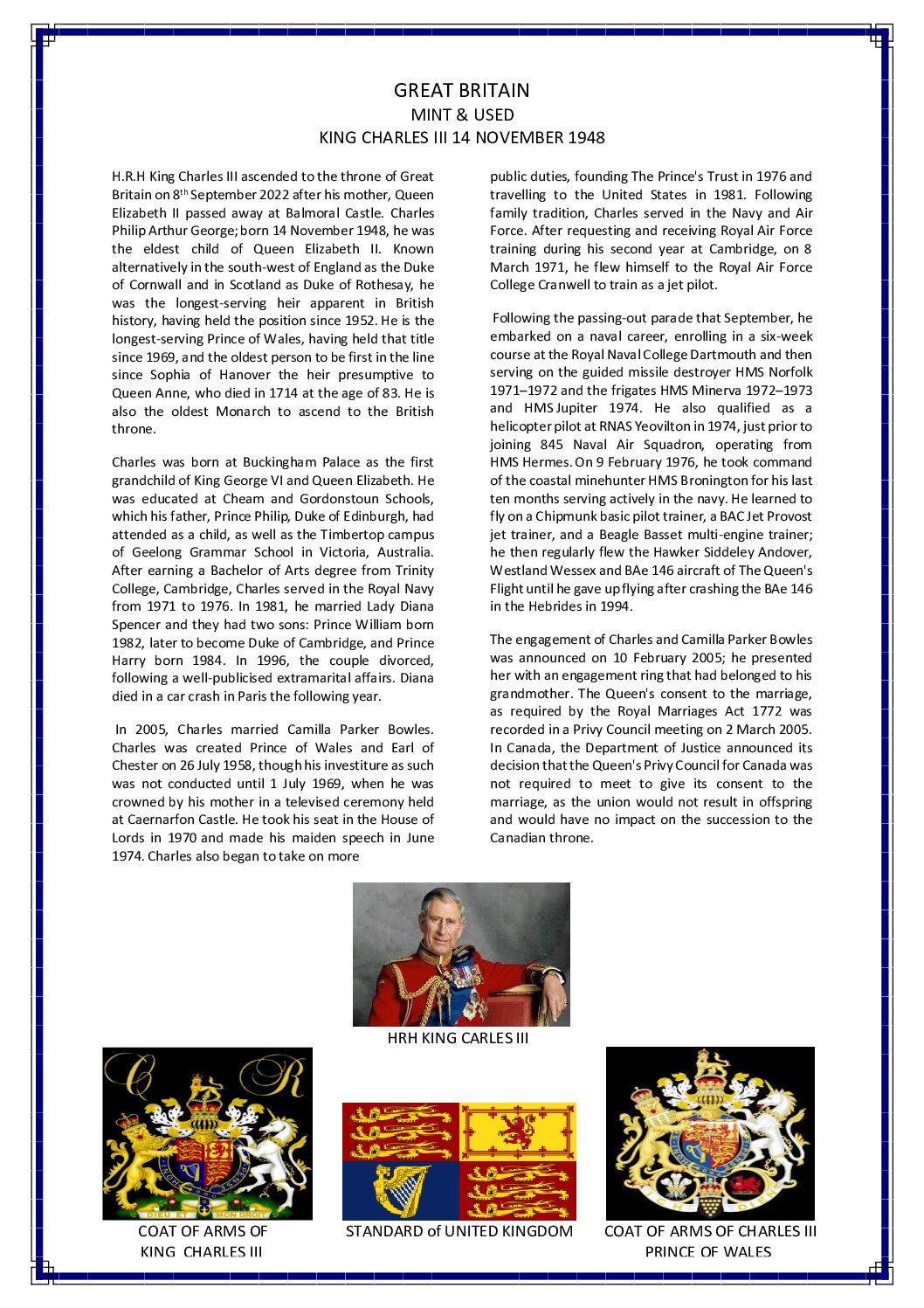 Personalised King Charles III Standard Album - Image 7